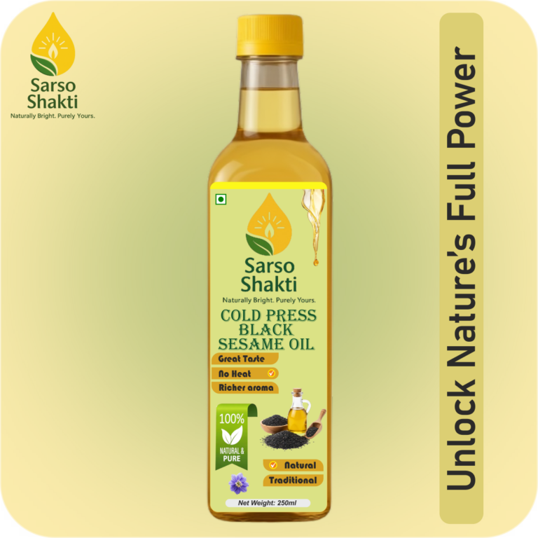 Sarso Shakti Cold Press Black Sesame Oil